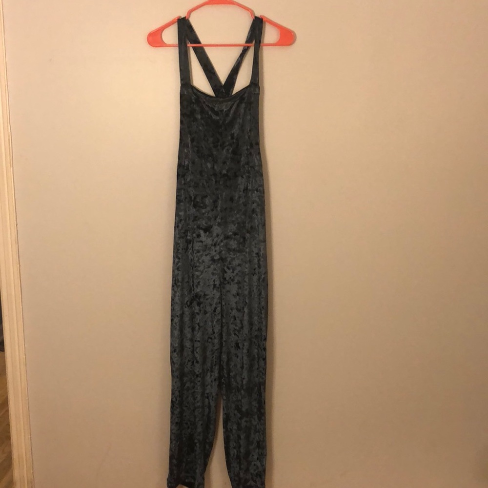 Urban Outfitters Crushed Velvet Overalls